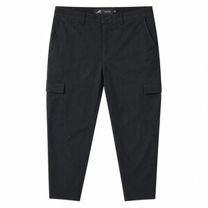 Mauvais Pants Mens Size 30 Cargo Trousers Black Tapered Tech Stretch Utility
